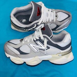 New Balance Gray and White Athletic Shoes